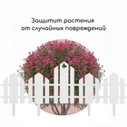 Ограждение декоративное, 25×170 см, 5 секций, пластик, белое, «Чудный сад» - Фото 6