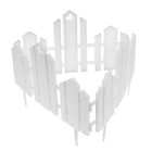 Ограждение декоративное, 25×170 см, 5 секций, пластик, белое, «Чудный сад» - Фото 9