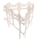 Ограждение декоративное, 33 × 267 см, 7 секций, пластик, белое, «Роскошный сад» - Фото 3