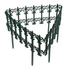 Ограждение декоративное, 25×180 см, 5 секций, пластик, зелёное, «Классика» - Фото 9