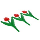 Ограждение декоративное, 30×225 см, 5 секций, пластик, красный цветок, «Тюльпан» - Фото 10