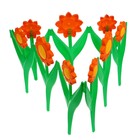 Ограждение декоративное, 32.5 × 225 см, 5 секций, пластик, оранжевый цветок, «Ромашка» - Фото 3