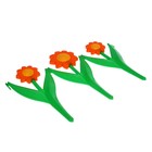 Ограждение декоративное, 32.5 × 225 см, 5 секций, пластик, оранжевый цветок, «Ромашка» - Фото 4
