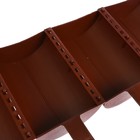 Ограждение декоративное, 24×100 см, 10 секций, пластик, коричневое, «Брёвнышко» - Фото 9