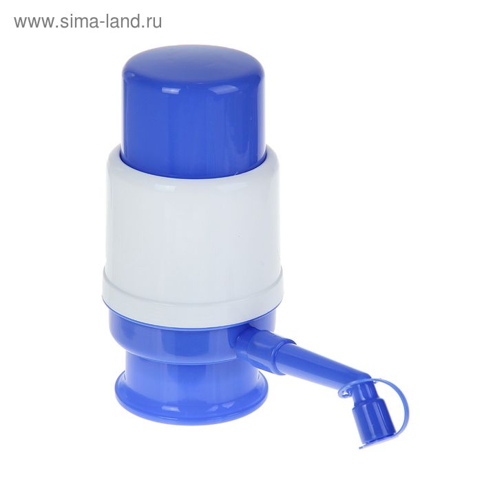 Помпа для воды LESOTO Mini, механическая, под бутыль от 11 до 19 л, голубая - Фото 1