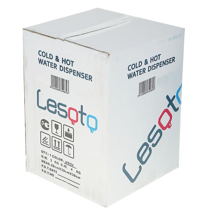 Кулер для воды LESOTO 34 TD, нагрев и охлаждение, 500-550/68 Вт, белый - фото 1883251146