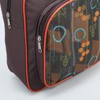 Рюкзак детский на молнии "Ракета", 1 отдел, 1 наружный карман, цвет коричневый - Фото 3
