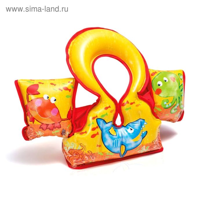 Жилет надувной "Аква", 66х44 см, от 3-6 лет 58673 INTEX - Фото 1