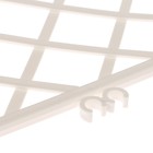 Ограждение декоративное, 36.5 × 220 см, 5 секций, пластик, белое, «Решётка» - Фото 4