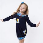 Платье для девочки "Конек-Горбунок", рост 122 см, цвет синий - Фото 2