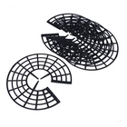 Кустодержатель для клубники, d=25.5 см, пластик, набор 5 шт., чёрный - Фото 7