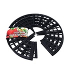 Кустодержатель для клубники, d=25.5 см, пластик, набор 5 шт., чёрный - Фото 8