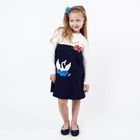 Платье для девочки "Царевна-Лебедь", рост 98 см, цвет синий - Фото 1