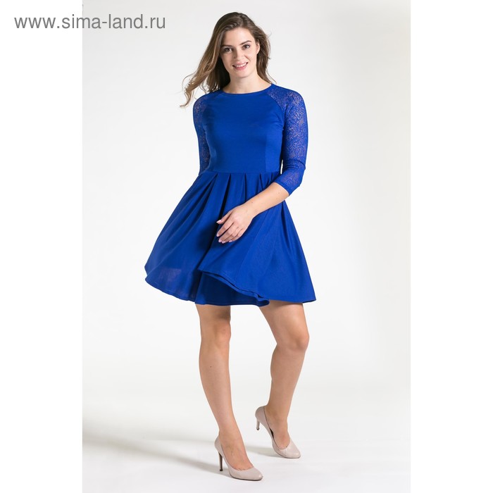 Платье женское 4500 цвет синий, р-р 48 - Фото 1