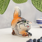 Фигурка фарфор гжель «Котик», трёхцветный, МИКС 1318186