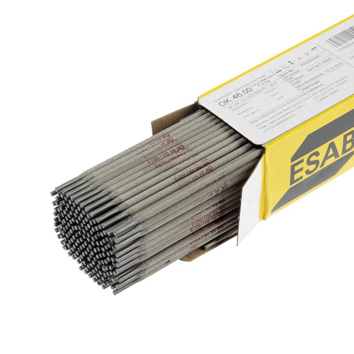 Электроды ESAB ОК 46, d=3 мм, 350 мм, 5.3 кг - Фото 1