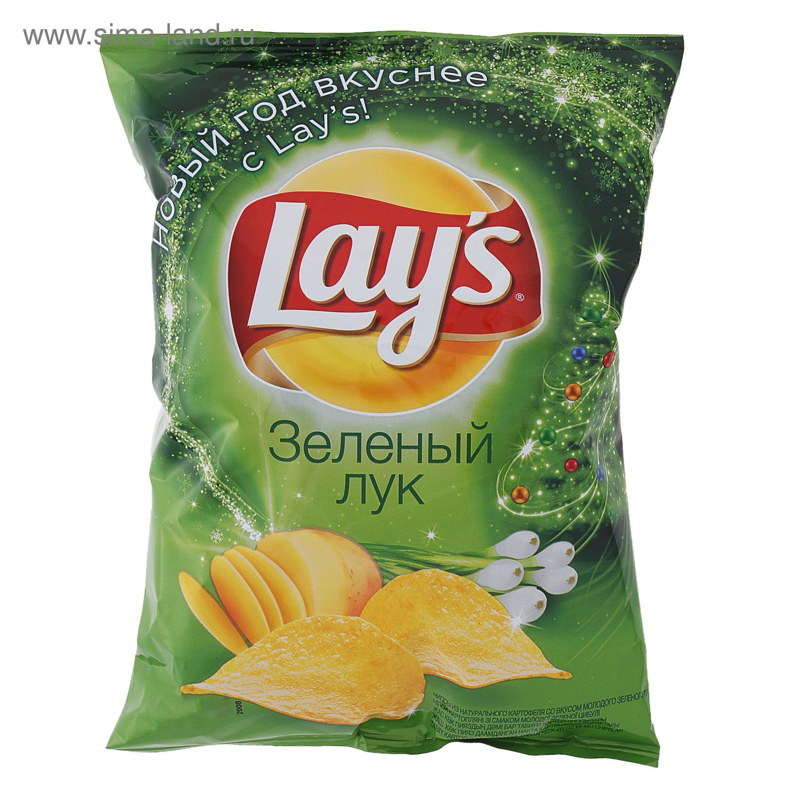 Чипсы Lay`s, зеленый лук, 80 г (1326500) - Купить по цене от 40.10 руб ...