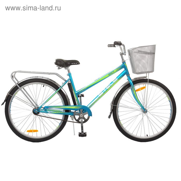 Велосипед 26" Stels Navigator-210 Lady, 2016, цвет морская-волна/салатовый, размер 19"
