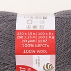 Пряжа для вязания спицами, крючком «Пехорский текстиль. Деревенская», 100% шерсть, 250 м/100 г, (35 маренго) - Фото 2