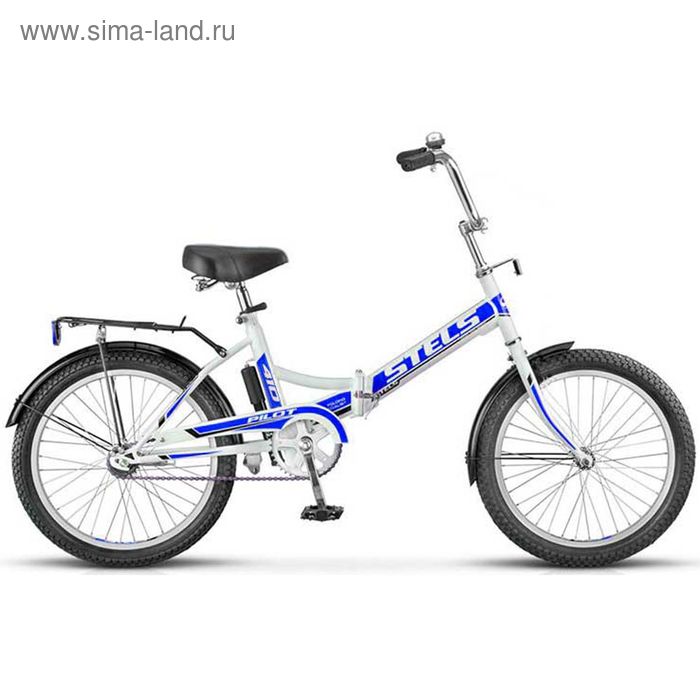 Велосипед 20" Stels Pilot-410, 2016, цвет белый/синий, размер 13,5" - Фото 1