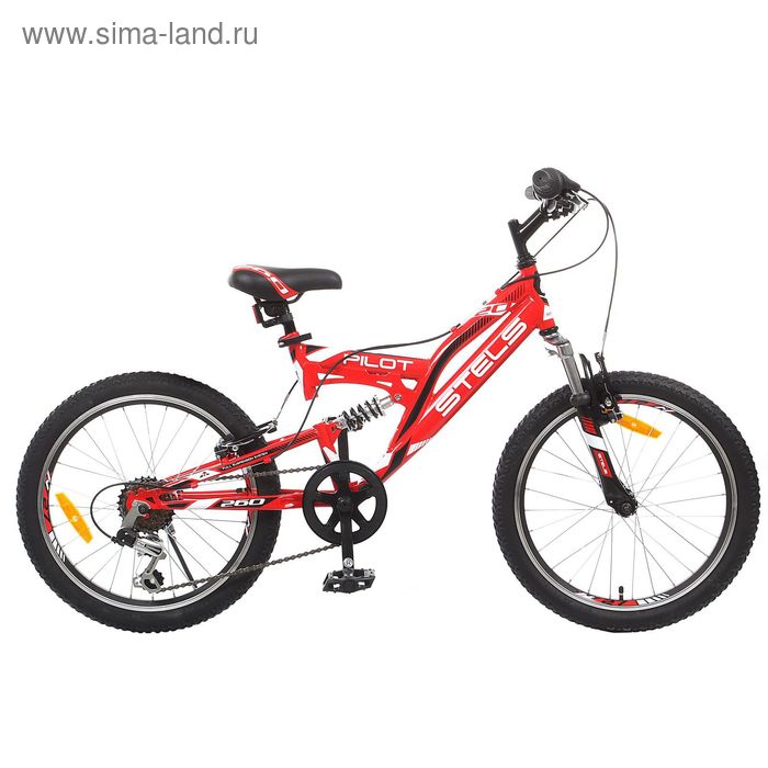 Велосипед 20" Stels Pilot-260 20", цвет красный/чёрный/белый, размер 13" - Фото 1