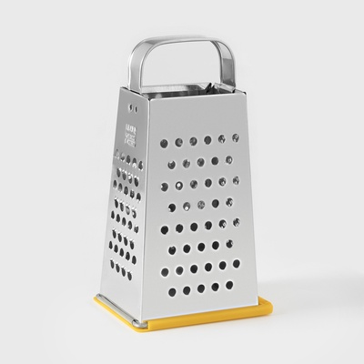 Тёрка «Универсал», 4 грани, с крышкой-дозатором, цвет МИКС