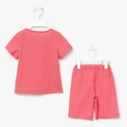 Пижама для девочки, рост 98-104 см (28), цвет красный - Фото 3