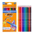 Карандаши цветные 12 цветов BIC Kids Evolution ECOlutions, детские, ударопрочные, пластиковые - Фото 7
