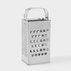 Тёрка КВАРЦ «Эконом», 4 грани, 8.5×6.2×18.2 см, металл - Фото 1