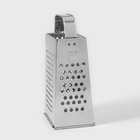 Тёрка КВАРЦ «Универсал», 4 грани, 11×8.5×22 см, металл, серебристая - Фото 3