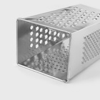 Тёрка КВАРЦ «Универсал», 4 грани, 11×8.5×22 см, металл, серебристая - Фото 5