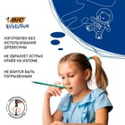 Карандаш чернографитный BIC. Evolution, НВ, c ластиком, шестигранный, пластиковый, зелёный корпус - Фото 6