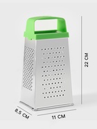 Тёрка КВАРЦ «Универсал», 4 грани, 11×8.5×22 см, металл, МИКС - Фото 2