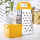 Тёрка с контейнером КВАРЦ «Комфорт», 4 грани, 450 мл, 11×8.5×27 см, металл, МИКС - Фото 11