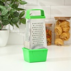 Тёрка с контейнером КВАРЦ «Комфорт», 4 грани, 450 мл, 11×8.5×27 см, металл, МИКС - Фото 7