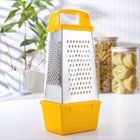 Тёрка с контейнером КВАРЦ «Комфорт», 4 грани, 450 мл, 11×8.5×27 см, металл, МИКС - Фото 8