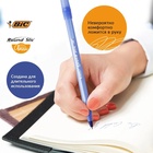 Ручка шариковая BIC. Round Stic Classic, синий стержень, узел 1 мм, одноразовая, тонированный голубой корпус - Фото 3