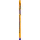Ручка шариковая, синяя, тонкое письмо, резиновый упор, оранжевый корпус, BIC Orange Grip - Фото 2