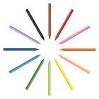 Цветные мелки 12 цветов BIC Kids Plastidecor, детские, пластиковые, ударопрочные - Фото 2