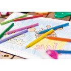 Цветные мелки 12 цветов BIC Kids Plastidecor, детские, пластиковые, ударопрочные - Фото 5