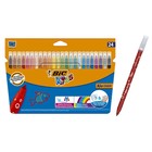 Фломастеры 24 цвета BIC Kid Couleur, детские, смываемые, среднее письмо - Фото 1