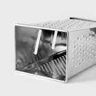 Тёрка с контейнером КВАРЦ «Комфорт», 4 грани, 450 мл, 11×8.5×27 см, металл, МИКС - Фото 6