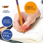 Ручка шариковая, BIC Orange, узел 0.8 мм, чернила синие, мягкое экономичное тонкое письмо, оранжевый корпус - Фото 4