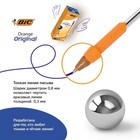 Ручка шариковая, BIC Orange, узел 0.8 мм, чернила синие, мягкое экономичное тонкое письмо, оранжевый корпус - Фото 5