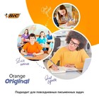 Ручка шариковая, BIC Orange, узел 0.8 мм, чернила синие, мягкое экономичное тонкое письмо, оранжевый корпус - Фото 6