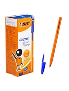 Ручка шариковая, BIC Orange, узел 0.8 мм, чернила синие, мягкое экономичное тонкое письмо, оранжевый корпус - Фото 8