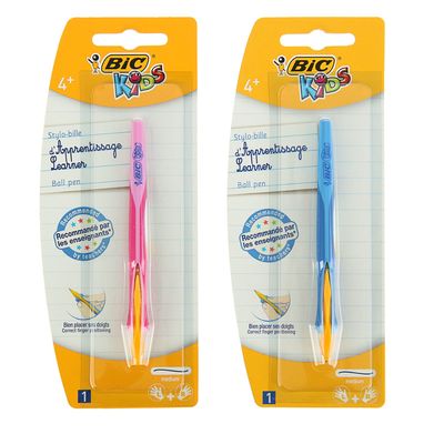 Ручка обучающая автоматическая BIC Kids Clic, синие чернила, узел 1.0мм