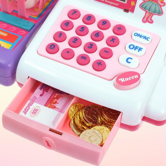 Касса-калькулятор «Поиграем в магазин-1» с аксессуарами - фото 1905358992