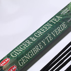 Благовония HEM "Ginger & Green Tea. Имбирь и зелёный чай", 20 палочек в упаковке, шестигранн - Фото 2
