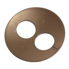 Волшебная пуговица "Матовая дизайн" круг, цвет коричнево-золотой в серебре - Фото 2